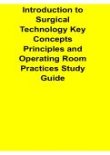 Introduction to Surgical Technology Key Concepts Principles and Operating Room Practices Study Guide Questions and Answers 2025&sol; 2026