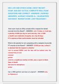 RDA LAW AND ETHICS EXAM &vert;&vert; MOST RECENT     &NewLine;EXAM  2026-2027 ACTUAL COMPLETE REAL EXAM &NewLine;QUESTIONS AND CORRECT  ANSWERS  &lpar;VERIFIED &NewLine;ANSWERS&rpar;  ALREADY GRADED A&plus; &vert; GUARANTEED &NewLine;SUCCESS&excl;&excl;  NEWEST EXAM &vert; JUST RELEASED&excl;&excl;