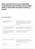 West Coast EMT Block 3 Exam Latest 2026 Actual Questions and Verified Answers &lpar;2026 &sol; 2027&rpar; A&plus; Grade 100&percnt; Guarantee Verified by Experts