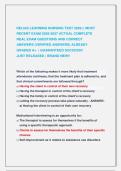 RELIAS LEARNING NURSING EXAMS &vert;&vert; MOST RECENT EXAMS 2026-2027