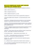 MN STATE COSMETOLOGY EXAMS SCRIPT UPDATED QUESTIONS AND ANSWERS SURE 