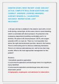 SAEM M4 EXAM &vert;&vert; MOST RECENT  EXAM  2026-2027 &NewLine;ACTUAL COMPLETE REAL EXAM QUESTIONS AND &NewLine;CORRECT  ANSWERS  &lpar;VERIFIED ANSWERS&rpar;  &NewLine;ALREADY GRADED A&plus; &vert; GUARANTEED                  &NewLine;SUCCESS&excl;&excl;  NEWEST EXAM &vert; JUST                          &NewLine;RELEASED&excl;&excl; 