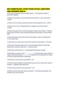 MN COSMETOLOGY LATEST EXAM ACTUAL QUESTIONS AND ANSWERS SURE