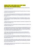AMBULATORY CARE NURSE 2026 STUDY GUIDE QUESTIONS AND ANSWERS SURE A&period;pdf