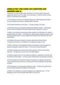 AMBULATORY CARE NURSE 2026 QUESTIONS AND ANSWERS SURE A&period;pdf