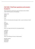 Clin Path 1 Final Exam questions and answers&NewLine;Graded A&plus;&NewLine;Which anticoagulant is preferred for routine hematologic studies and blood&NewLine;smears because it preserves cell morphology&quest;&NewLine;Sodium citrate&NewLine;Heparin&NewLine;Heparin&NewLine;EDTA&NewLine;EDTA&NewLine;Which term describes plasma th