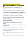 WGU D351 HUMAN RESOURCE MANAGEMENT COMPREHENSIVE EXAM QUESTIONS AND ANSWERS SURE A&period;pdf&NewLine;&NewLine;1