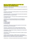 WGU D351 HUMAN RESOURCE EVALUATION TEST QUESTIONS AND ANSWERS SURE A&period;pdf