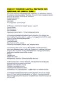 WGU D351 VERSION 3 PA ACTUAL TEST PAPER 2026 QUESTIONS AND ANSWERS SURE A&period;pdf