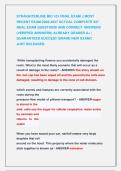 STRAIGHTERLINE BIO 101 FINAL EXAM &vert;&vert; MOST &NewLine;RECENT EXAM 2026-2027 ACTUAL COMPLETE 337 &NewLine;REAL EXAM QUESTIONS AND CORRECT ANSWERS &NewLine;&lpar;VERIFIED ANSWERS&rpar; ALREADY GRADED A&plus; &vert; &NewLine;GUARANTEED SUCCES&excl;&excl; BRAND NEW EXAM&excl;&excl;                  &NewLine;JUST RELEASED&period;