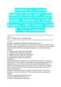 COMSAE ALL EXAMS BUNDLED 2024-2025 &vert; Latest Update &vert; Questions & Verified Answers &vert; 100&percnt; Correct &vert; Grade A &vert; Pass Guaranteed
