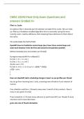 CMSC 22240 Final Only Exam Questions and&NewLine;answers Graded A&plus;