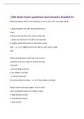 CNA State Exam questions and answers Graded A&plus;