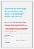 TEXAS EMISSIONS INSPECTIONS EXAM &vert;&vert; MOST &NewLine;RECENT EXAM 2026-2027 ACTUAL COMPLETE  &NewLine;REAL EXAM QUESTIONS AND CORRECT              &NewLine;ANSWERS &lpar;VERIFIED ANSWERS&rpar; ALREADY &NewLine;GRADED A&plus; &vert; GUARANTEED SUCCES&excl;&excl;                        &NewLine;BRAND NEW EXAM&excl;&excl; JUST RELEASED