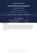 Texas Property and Casualty Exam Practice Questions Answers TDI Actual Exam 2026&sol;2027 &vert; Complete Exam-Style Questions &vert; 100&percnt; Verified &ndash; Detailed Rationales &ndash; Pass Guaranteed &ndash; A&plus; Graded&NewLine;&NewLine;