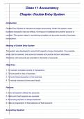 Class 11 Accountancy Handwritten Notes &ndash; Double Entry System &lpar;CBSE&rpar;