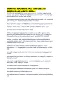 OKLAHOMA REAL ESTATE FINAL EXAM UPDATED QUESTIONS AND ANSWERS SURE A&period;pdf