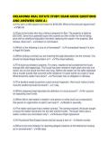 OKLAHOMA REAL ESTATE STUDY EXAM GUIDE QUESTIONS AND ANSWERS SURE A&period;pdf