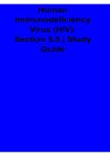 Human Immunodeficiency Virus HIV Section 5&period;5 Study Guide Key Concepts 2025&sol; 2026 Complete Overview of Viral Pathophysiology&comma; Immune Response&comma; and Clinical Essentials