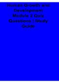 Human Growth and Development Module 2 Quiz Questions Study Guide 2025&sol; 2026 Complete Review of Developmental Stages&comma; Theories&comma; and Core Psychological Concepts