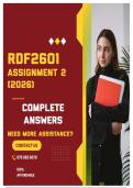 RDF2601 ASSIGNMENT 2 2026 - COMPLETE ANSWERS