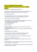 COM 312 COMMUNICATION CONFLICT COMPREHENSIVE EXAM QUESTIONS AND ANSWERS SURE A&period;pdf&NewLine;&NewLine;1