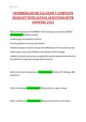 CHAMBERLAIN NR 226 EXAM 1-COMPLETE&NewLine;EXAM SET WITH ACTUAL QUESTIONS WITH&NewLine;ANSWERS 2026
