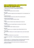 COM 312 COMMUNICATION LATEST EXAM ACTUAL QUESTIONS AND ANSWERS SURE A&period;pdf