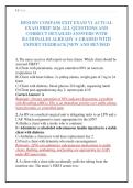 HESI RN COMPASS EXIT EXAM V1 ACTUAL&NewLine;EXAM PREP 2026 ALL QUESTIONS AND&NewLine;CORRECT DETAILED ANSWERS WITH&NewLine;RATIONALES ALREADY A GRADED WITH&NewLine;EXPERT FEEDBACK &vert;NEW AND REVISED