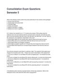 Consolidation Exam Questions Semester 5 REVISED AND UPDATED FOR 2026&sol;2027 ACTUAL EXAM COMPLETE QUESTIONS AND CORRECT DETAILED ANSWERS &lpar;VERIFIED ANSWERS&rpar; &vert;ALREADY GRADED A&plus;&vert;&vert;BRAND NEW&excl;&excl;&NewLine;