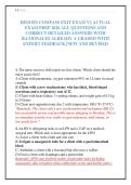 HESI RN COMPASS EXIT EXAM V2 ACTUAL&NewLine;EXAM PREP 2026 ALL QUESTIONS AND&NewLine;CORRECT DETAILED ANSWERS WITH&NewLine;RATIONALES ALREADY A GRADED WITH&NewLine;EXPERT FEEDBACK &vert;NEW AND REVISED&NewLine;