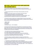MED SURG II HESI REVIEW EXAM PAPER QUESTIONS AND ANSWERS SURE A&period;pdf