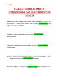 FLORIDA TERMITE EXAM 2019-&NewLine;COMPREHENSIVE Q&A FOR CERTIFICATION&NewLine;SUCCESS&NewLine;