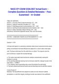 NACE CP1 EXAM 2026&sol;2027 Actual Exam &ndash; Complete Questions & Detailed Rationales &ndash; Pass Guaranteed &ndash; A&plus; Graded