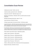 Consolidation Exam Review &lpar;Latest 2026 &sol; 2027&rpar; Actual Questions with Detailed Answers