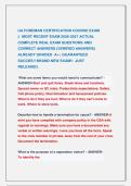 UA FOREMAN CERTIFICATION COURSE EXAM                       &NewLine;&vert;&vert;  MOST RECENT EXAM 2026-2027 ACTUAL &NewLine;COMPLETE REAL EXAM QUESTIONS AND                &NewLine;CORRECT ANSWERS &lpar;VERIFIED ANSWERS&rpar;               &NewLine;ALREADY GRADED  A&plus; &vert; GUARANTEED                      
