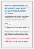 UNION PACIFIC CONDUCTOR FINAL EXAM &vert;&vert;  MOST &NewLine;RECENT EXAM 2026-2027 ACTUAL COMPLETE REAL &NewLine;EXAM QUESTIONS AND CORRECT ANSWERS &NewLine;&lpar;VERIFIED ANSWERS&rpar; ALREADY GRADED  A&plus; &vert; &NewLine;GUARANTEED SUCCES&excl;&excl; BRAND NEW EXAM&excl;&excl;                &NewLine;JUST  RELEASED&period;