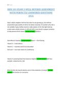 DHN 101 EXAM 3-WELL REVISED ASSESSMENT&NewLine;WITH PERFECTLY ANSWERED QUESTIONS&NewLine;2026