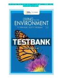 TESTBANK FOR LIVING IN THE ENVIRONMENT 20TH EDITION G&period; MILLER AND SCOTT SPOOLMAN