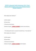NUR631-Advanced Health Assessment Test 1 Exam &NewLine;Newest 2026 Questions and Correct Detailed Answers &NewLine;Already Graded A&plus; 