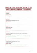 Willow IP Admin RX305&sol;405 ACTUAL EXAM QUESTIONS AND ANSWERS &vert; GRADED A&plus;&period;