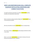 HIMT 1200 MIDTERM EXAM 2026- COMPLETE&NewLine;EXAM SET WITH ACTUAL QUESTIONS AND&NewLine;CORRECT SOLUTIONS