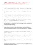 CFT Monitor USMC EXAM Questions and Answers &lpar;Verified Answers&rpar; Study Guide &lpar;latest version verified for accuracy&rpar; &vert; Latest&excl;&excl;&NewLine;