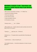 HONDROS NUR205 EXAM 1 Questions and&NewLine;Answers &vert; 2026 Step-by-Step Exam Review &vert;&NewLine;A&plus; Verified