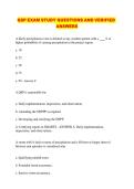 QSP EXAM STUDY QUESTIONS AND VERIFIED ANSWERS
