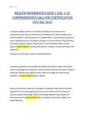 HEALTH INFORMATICS QUIZ 1 &lpar;CH&period; 1-4&rpar;-&NewLine;COMPREHENSIVE Q&A FOR CERTIFICATION&NewLine;SUCCESS 2026&NewLine;