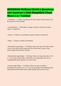 HONDROS NUR205 EXAM 2 Questions&NewLine;and Answers &vert; 2026 Simplified Cheat&NewLine;Sheet &vert; A&plus; Verified