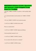 HONDROS NUR205 Exam Bundle with Complete Solutions