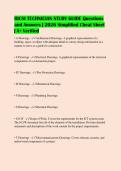 BICSI TECHNICIAN STUDY GUIDE Questions&NewLine;and Answers &vert; 2026 Simplified Cheat Sheet&NewLine;&vert; A&plus; Verified