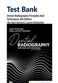 Test Bank For Dental Radiography Principles And Techniques&comma;6th Edition &comma; By Joen Iannucci &comma;Laura Howerton&vert;&vert;ALL CHAPTERS INCLUDED&vert;&vert;CORRECT ANSWERS WITH RATIONALES&vert;&vert; ISBN 978-0323695503&vert;&vert;LATEST EDITION